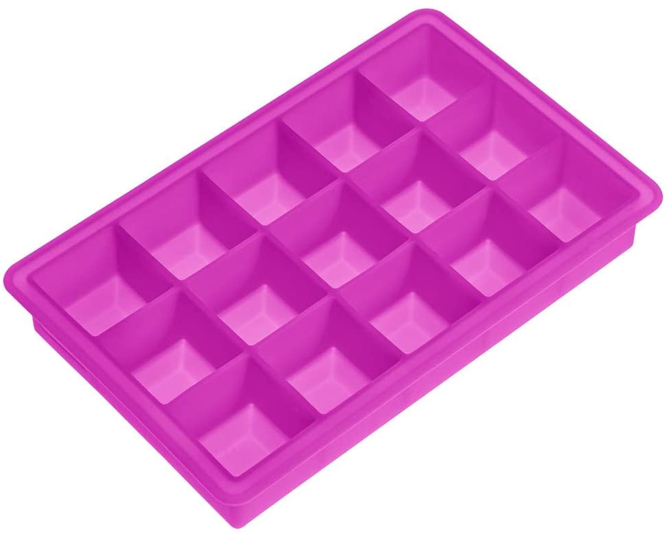 CUVETE GELO 3X3CM ROSA